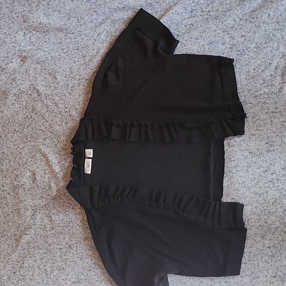 Women's Size Large Short Sleeve Cardigan.